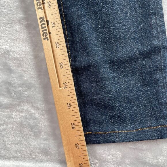 rag & bone Jeans Womens Size 25 Skinny Leg Dark Wash Distressed Ripped Low Rise - Picture 14 of 16